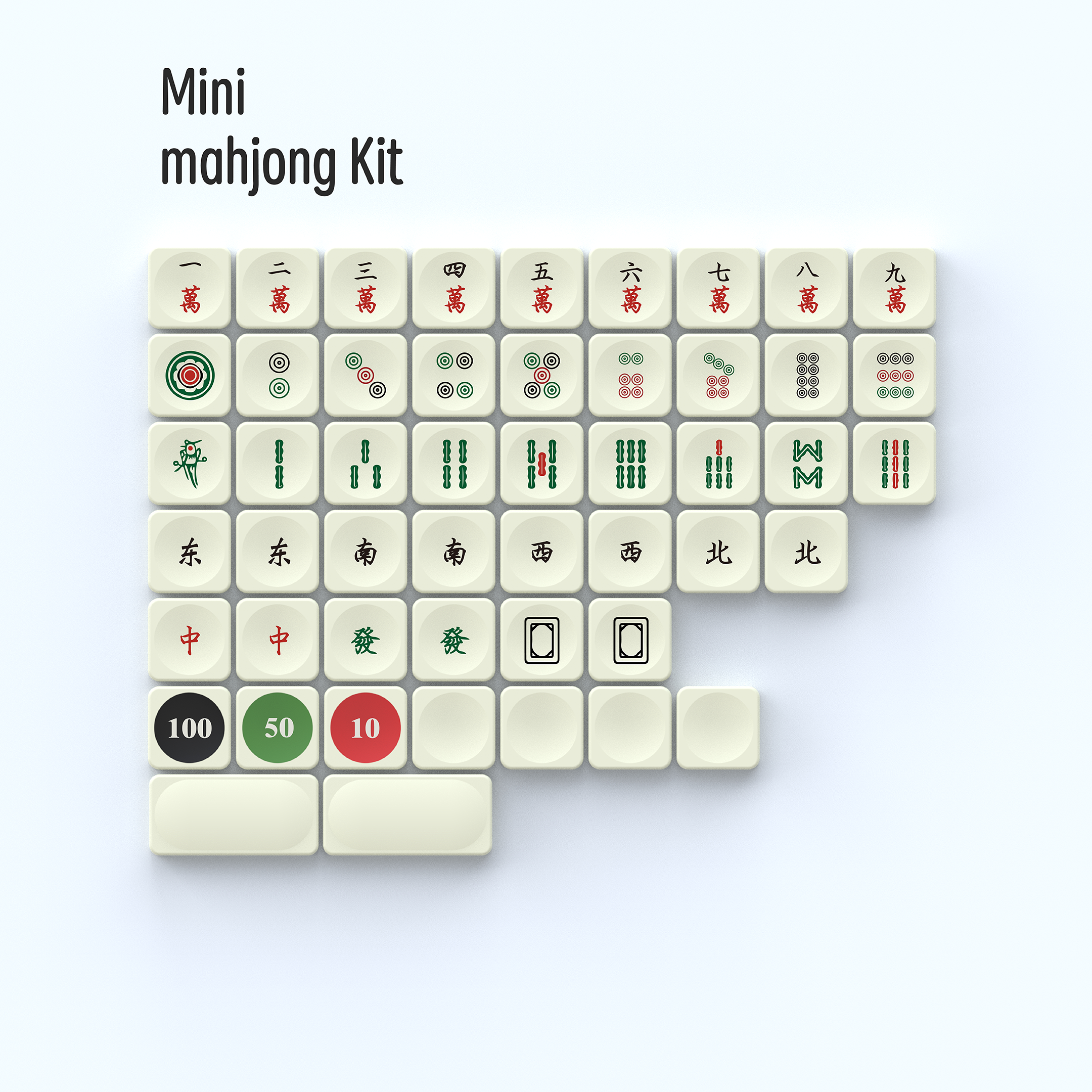 LCK PBT キーキャップセット 麻雀 ロープロファイル Cherry MX対応 LCK PBT キーキャップセット 麻雀 ロープロファイル Cherry MX対応